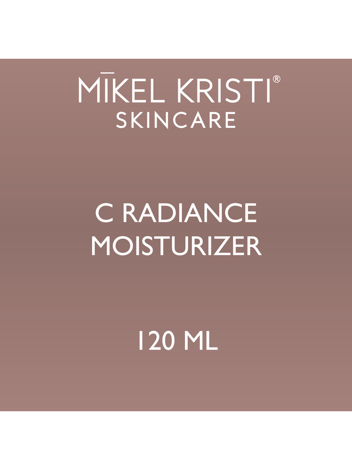 Back Bar C Radiance Moisturizer 120ml