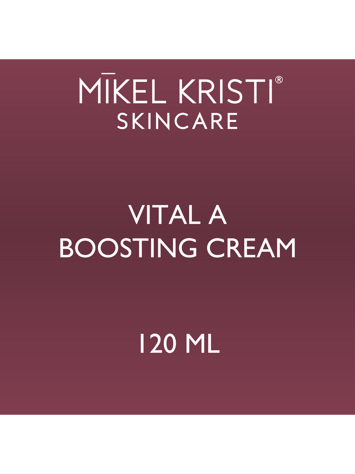 Back Bar Vital A Boosting Cream 120ml