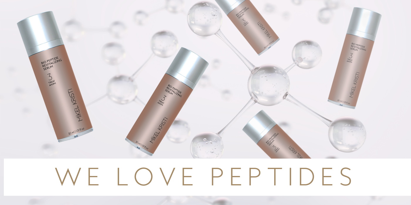 We love peptides blog post cover - with bio peptide revitalizing serum 