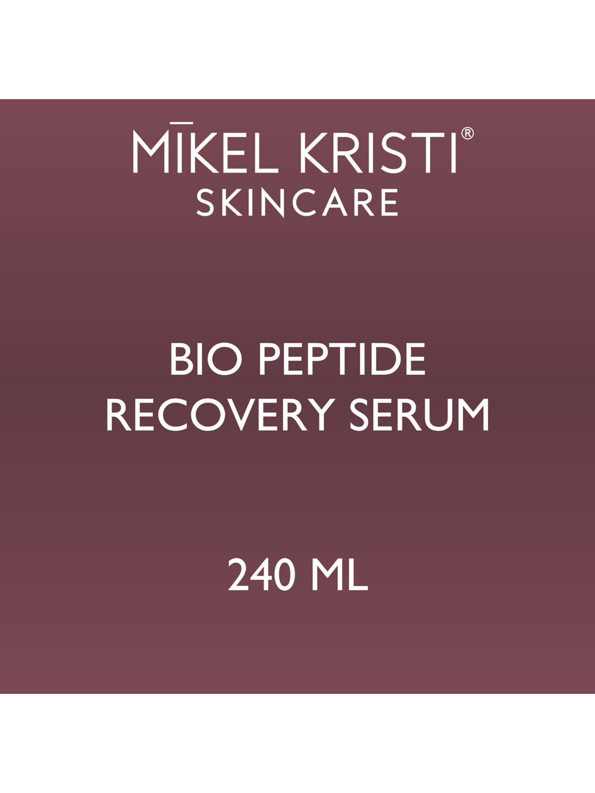 Back Bar Bio Peptide Recovery Serum 240ml