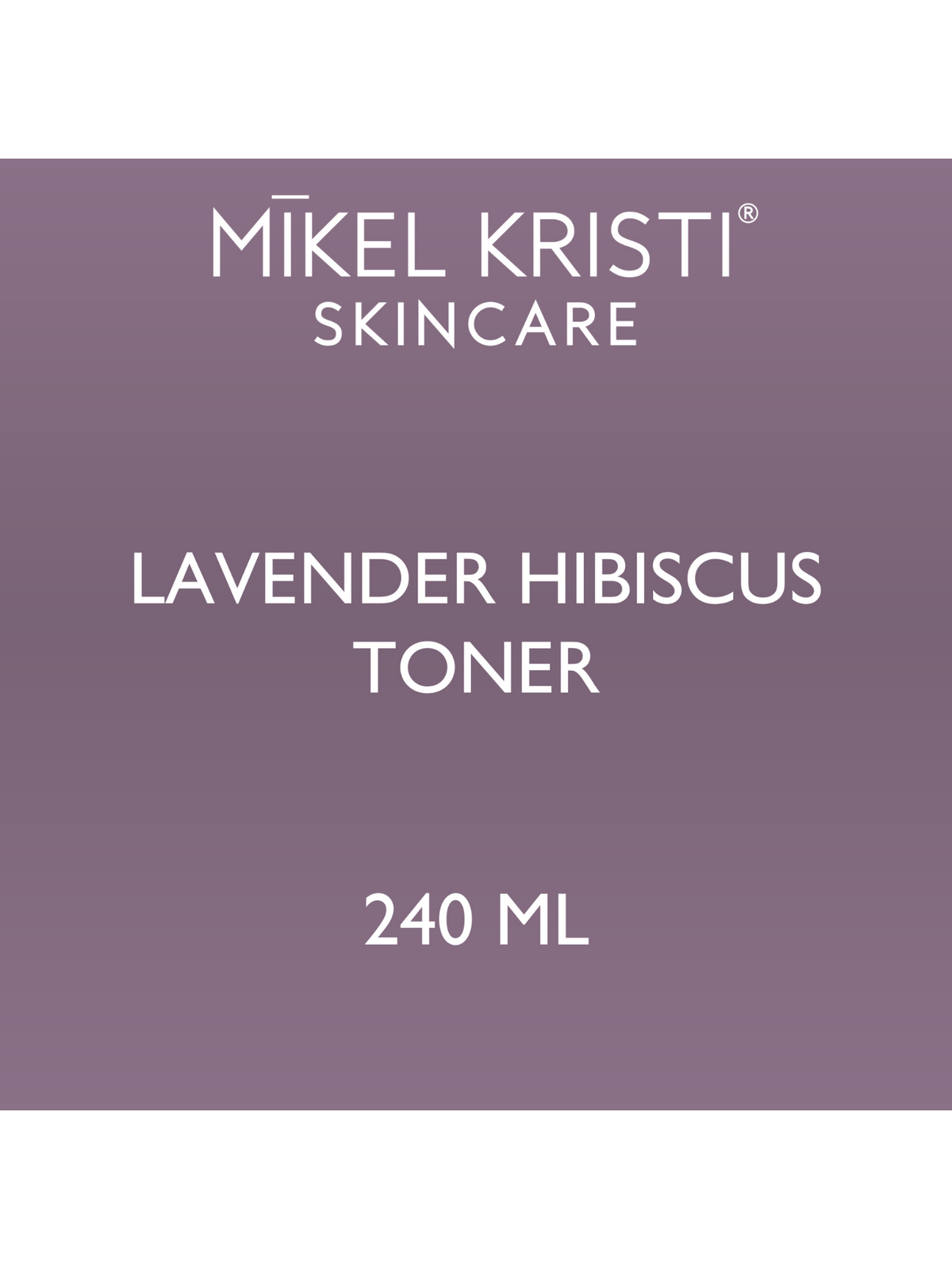 Back Bar Lavender Hibiscus Toner 240ml