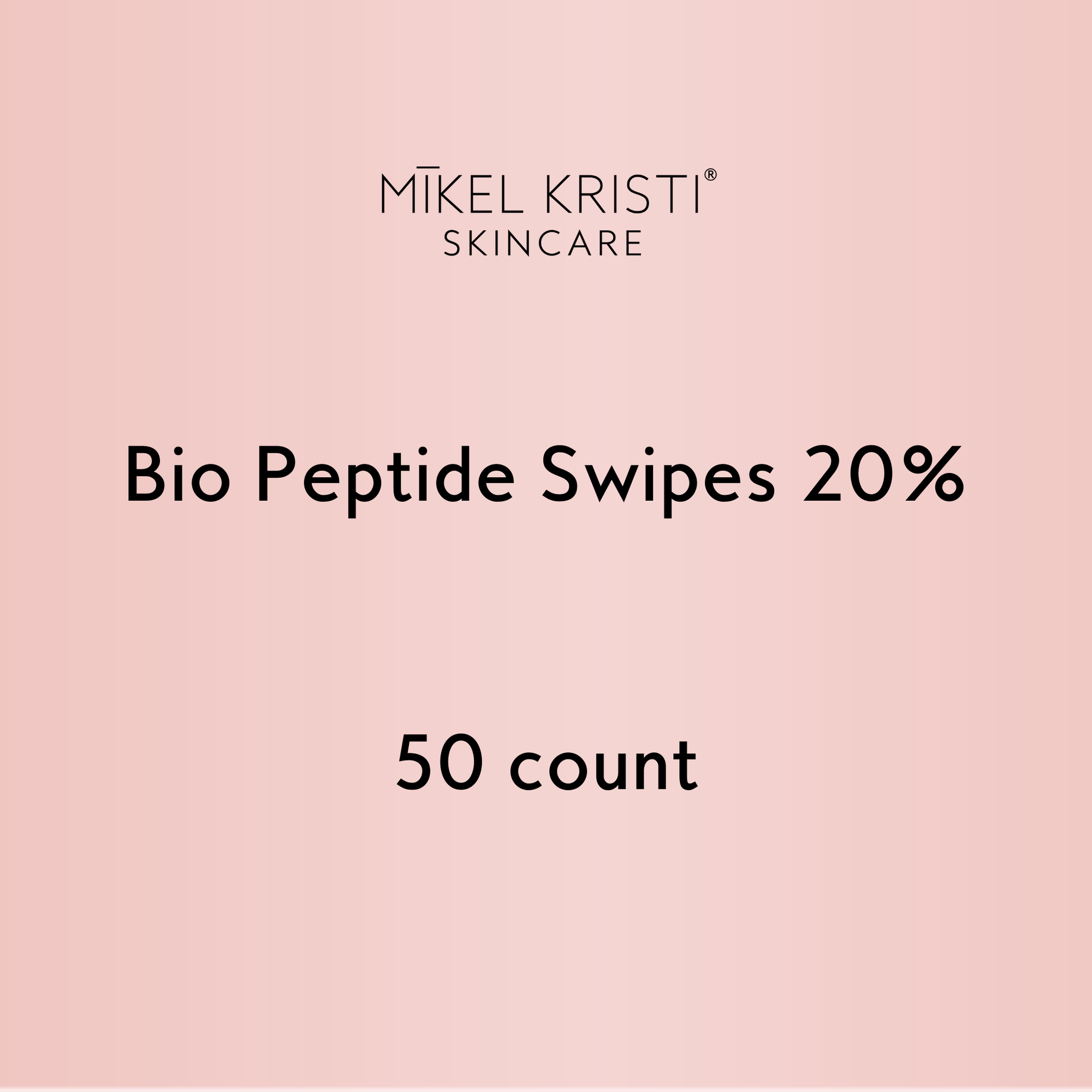 Bio Peptide Swipes 20% are for professional use only. Please contact wholesaleinfo@mikelkristi.com for pricing, approval, or to learn more.