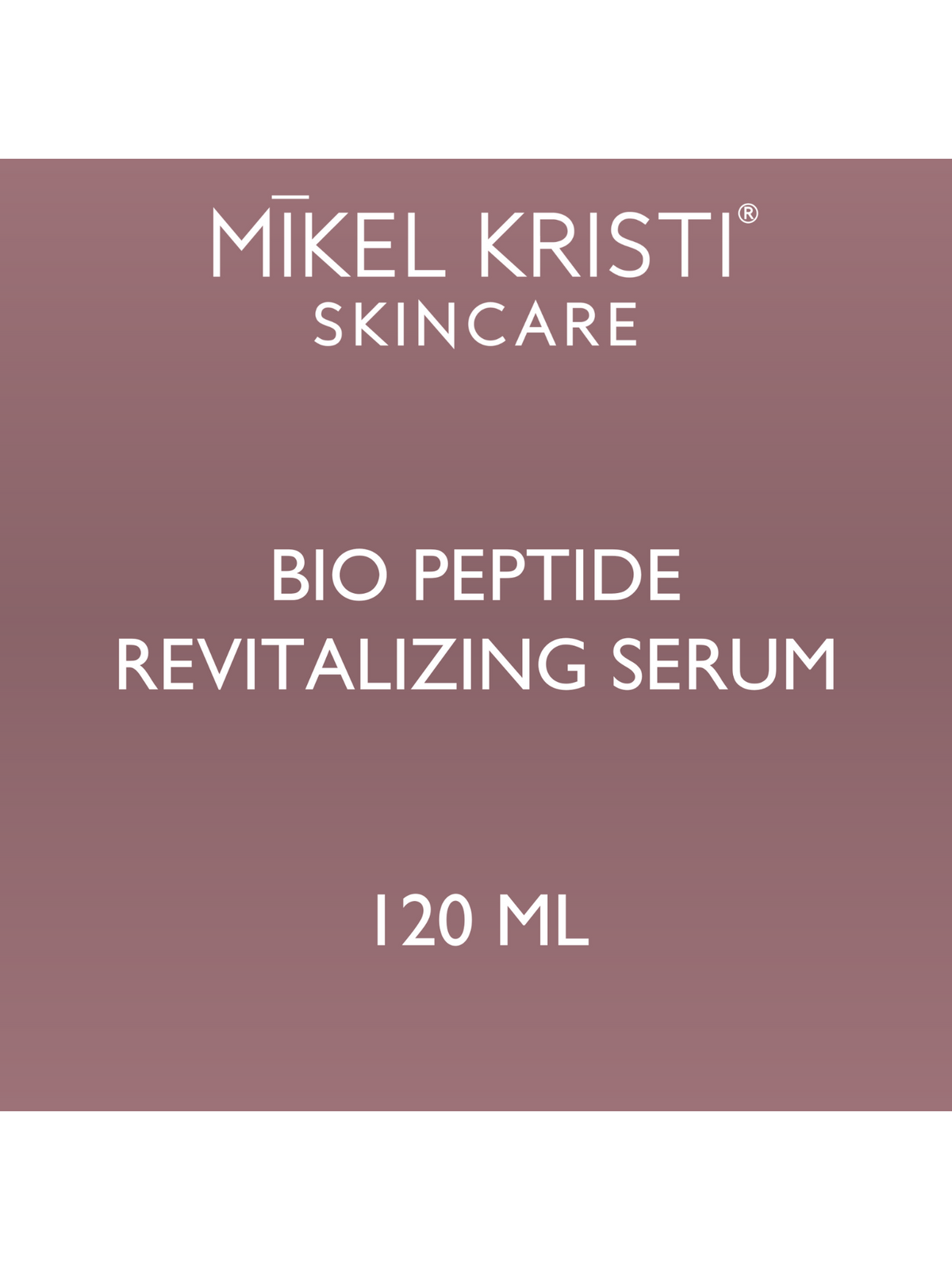 Mikel Kristi Back Bar Bio Peptide Revitalizing Serum 120ml