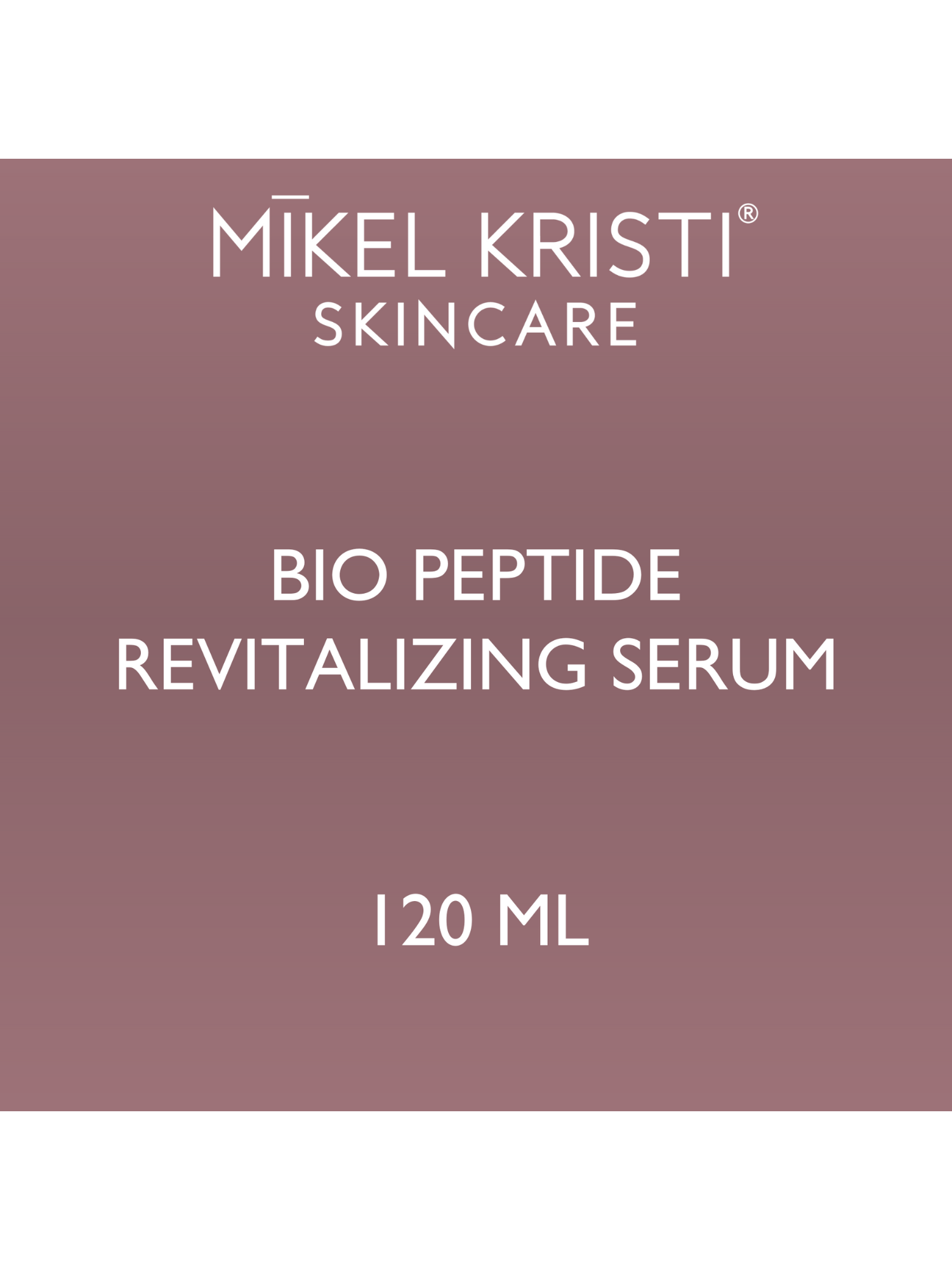 Mikel Kristi Back Bar Bio Peptide Revitalizing Serum 120ml