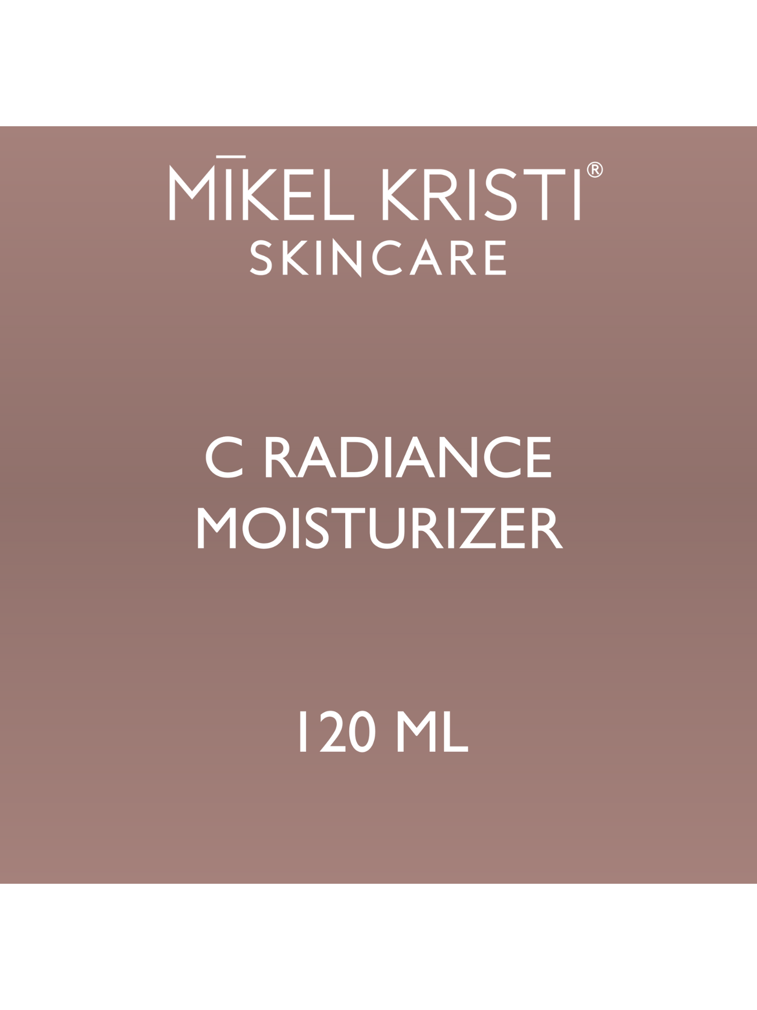 Mikel Kristi Back Bar C Radiance Moisturizer 120ml